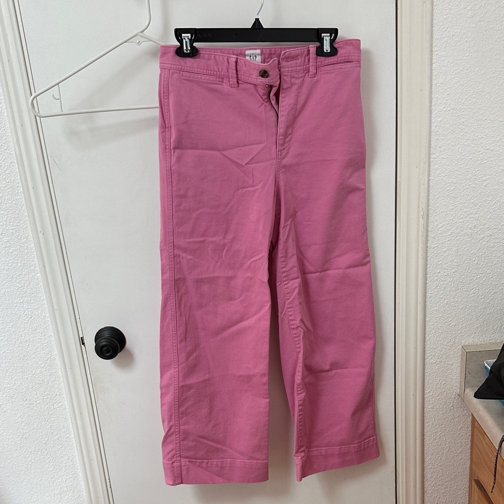 GAP Pink Wide-Leg Pants